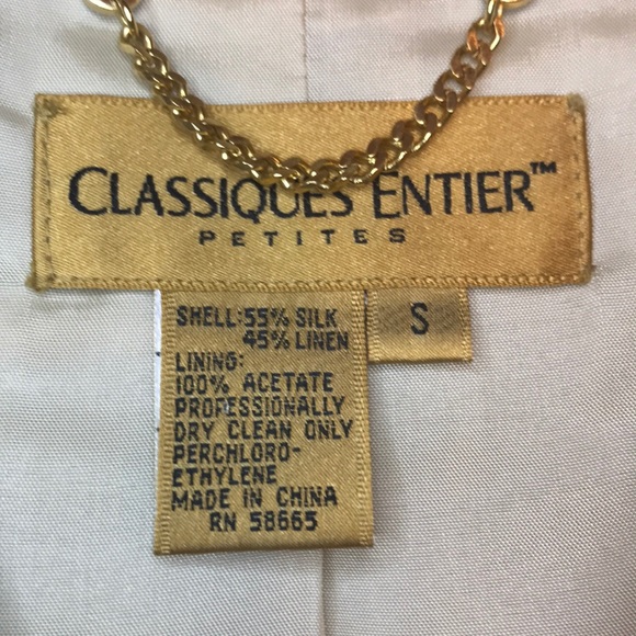 Classified Entier Petites Linen Blend Blazer - Picture 5 of 6